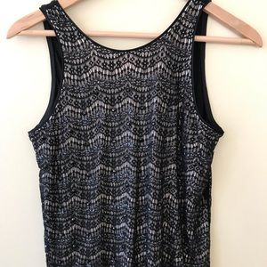 Ann Taylor lace and sequin sleeveless top